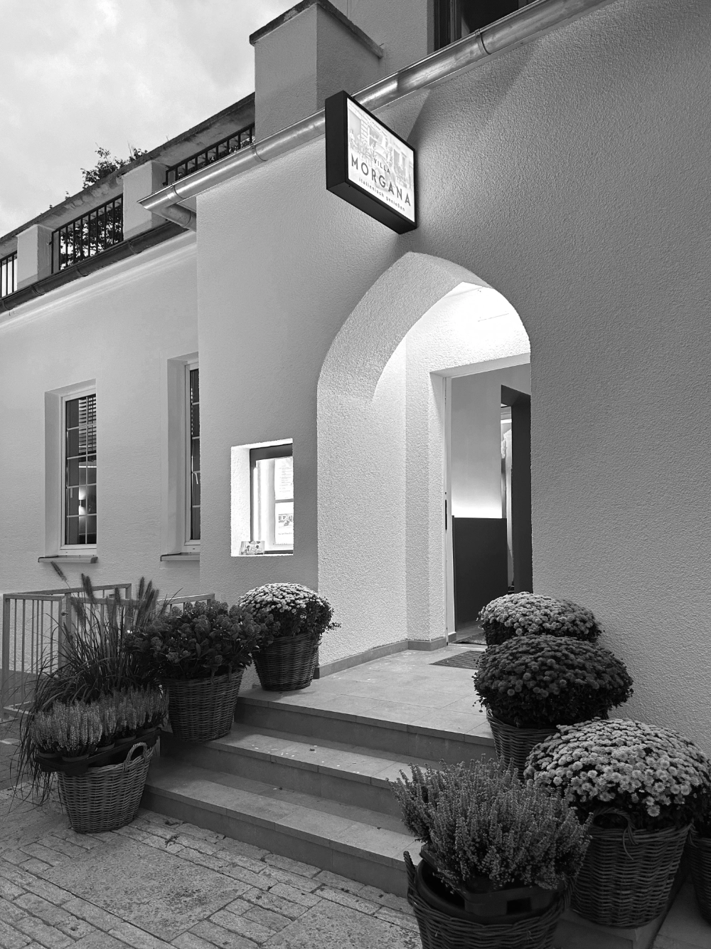 Eingang der Villa Morgana Restaurant